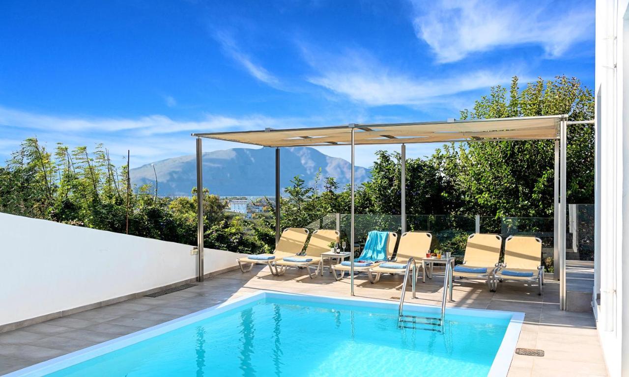Cretan Sunset Villa Heated Pool Dhramia ภายนอก รูปภาพ