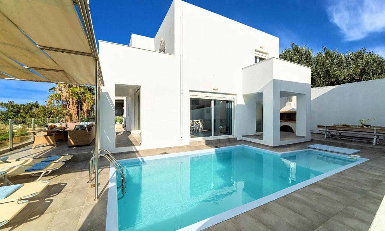 Cretan Sunset Villa Heated Pool Dhramia ภายนอก รูปภาพ