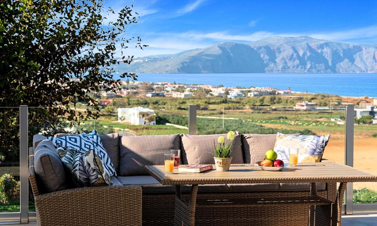 Cretan Sunset Villa Heated Pool Dhramia ภายนอก รูปภาพ