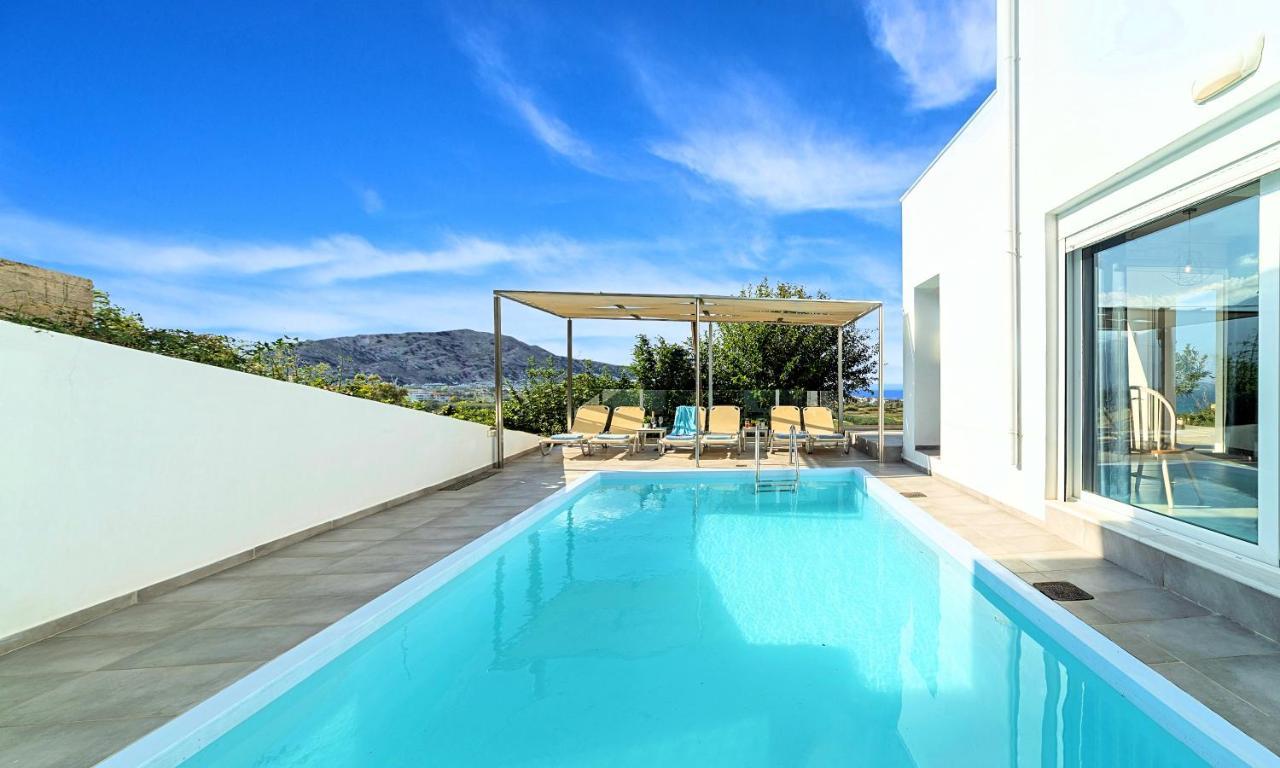 Cretan Sunset Villa Heated Pool Dhramia ภายนอก รูปภาพ