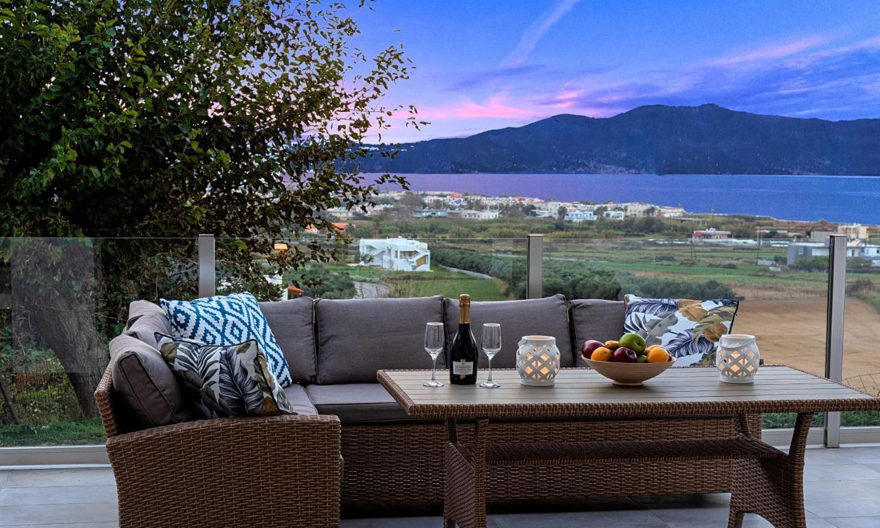 Cretan Sunset Villa Heated Pool Dhramia ภายนอก รูปภาพ