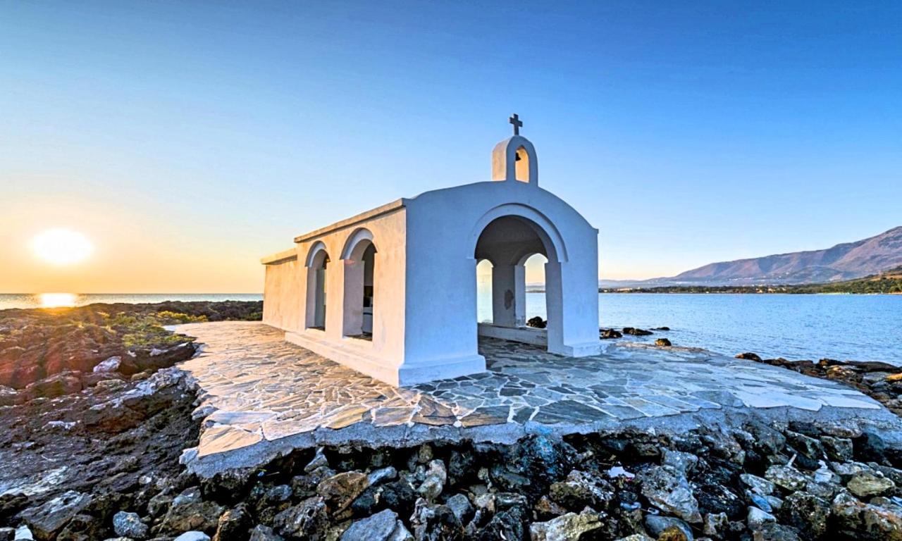 Cretan Sunset Villa Heated Pool Dhramia ภายนอก รูปภาพ