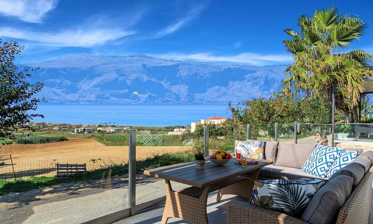 Cretan Sunset Villa Heated Pool Dhramia ภายนอก รูปภาพ