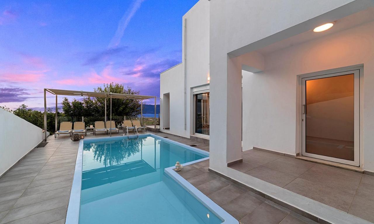 Cretan Sunset Villa Heated Pool Dhramia ภายนอก รูปภาพ